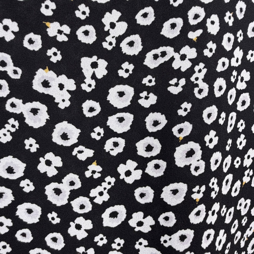 Loft Blouse Women XXL Black Floral Bell Sleeve Crochet Trim - Picture 5 of 15